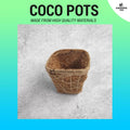 (2 pcs) Premium Handmade Coco Pots for Cactus &amp; Succulents