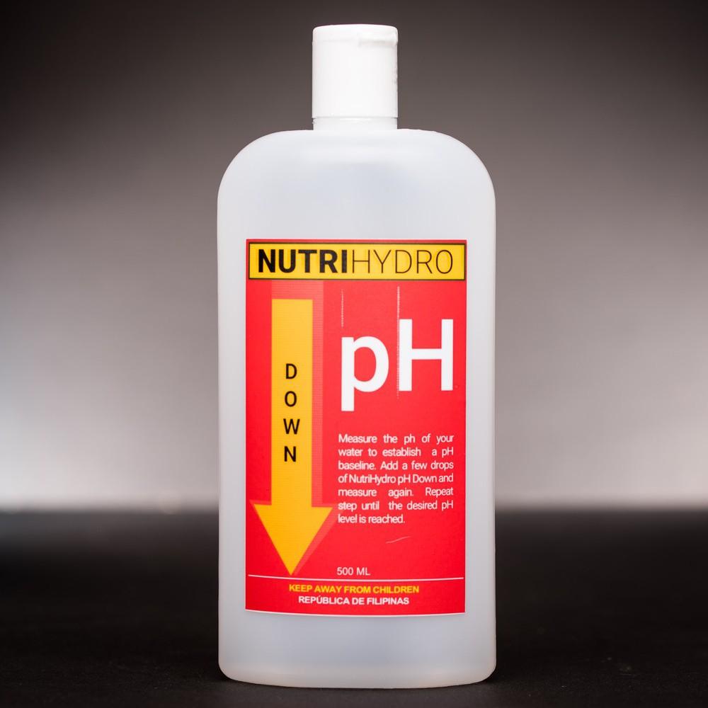 pH Adjuster - For Hydroponics / Aquaponics - NutriHydro - pH Down, 500ml