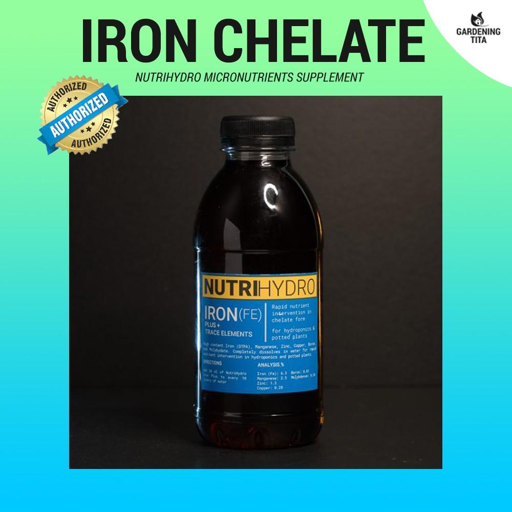 Iron Chelate Plus - Micronutrient Supplement for Hydroponics &amp; Potted Plants - NutriHydro