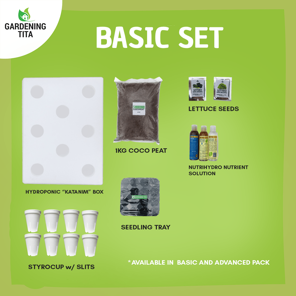(FREE SHIPPING ON NCR + CAVITE ) Hydroponics Starter Kit - Hydroponics Garden Supply Complete Set