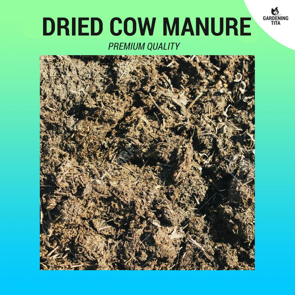 (1 KG) Premium Dried Cow Manure - Organic Fertilizer for Gardening