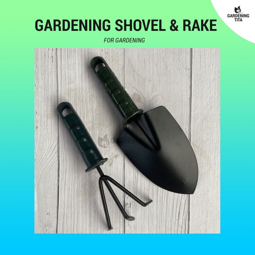 Heavy Duty Shovel and Rake for Gardening