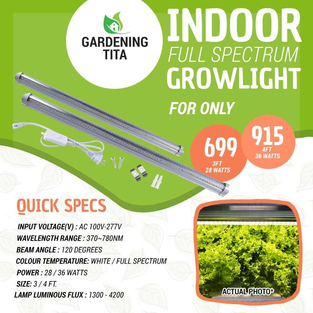 Gardening Tita Full Spectrum Growlights - for hydroponics / indoor gardening / vertical farming