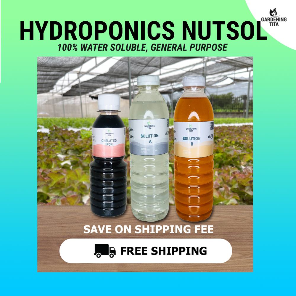 (FREE SHIPPING + FREE CHELATED IRON EDDHA 6%) Gardening Tita All Purpose Nutrient Solution for Hydroponics
