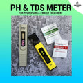 Digital pH & TDS Meter with FREE Calibration Powder - For Hydroponics / Water Quality Measurement