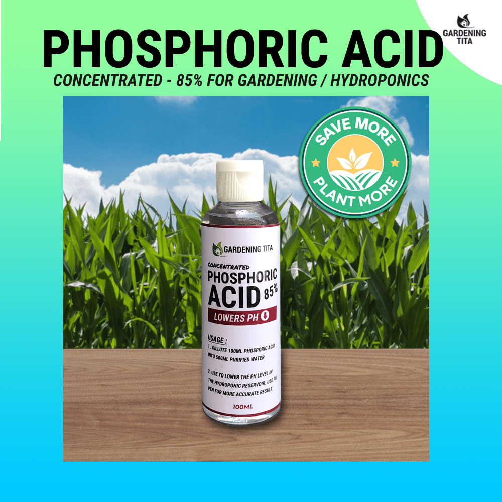 Phosphoric Acid Food Grade for Hydroponics / pH Down Solution Hydroponics / DIY pH down