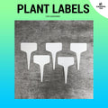 (5 PC) White Plant Labels