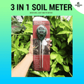 3 in 1 Soil pH / Moisture / Light Meter - For Gardening
