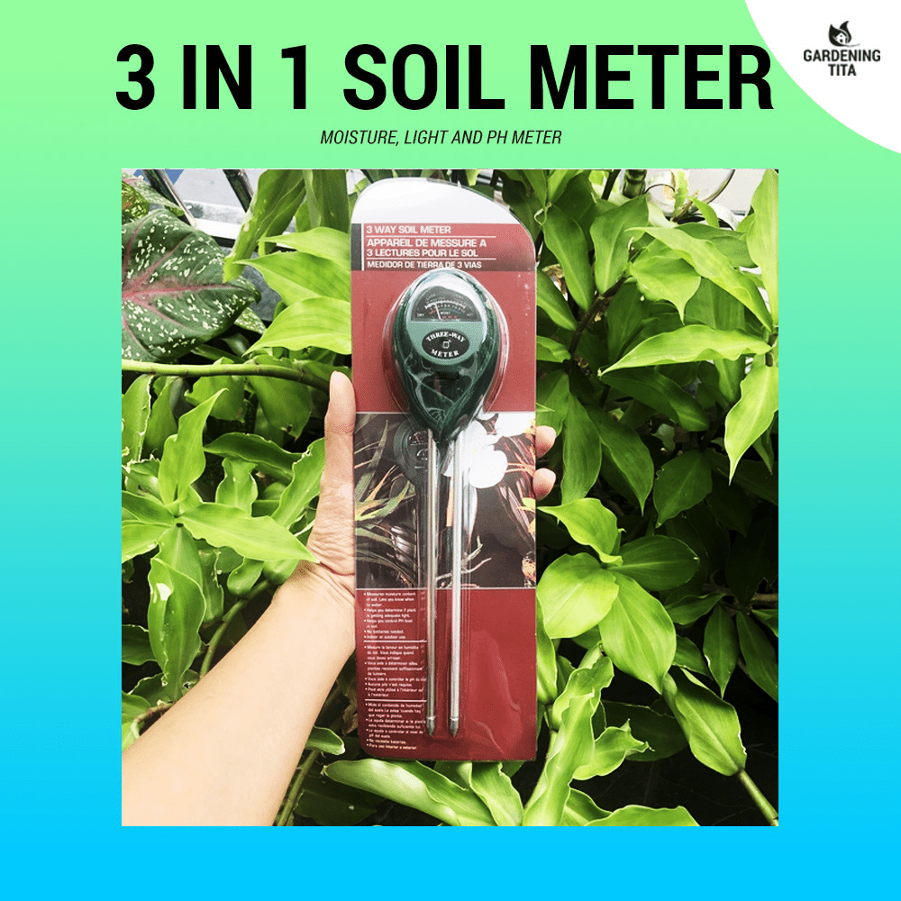 3 in 1 Soil pH / Moisture / Light Meter - For Gardening