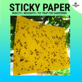 (1pc) Sticky Paper Trap for Insects Bug Catcher Pest Control - For Greenhouse / Household